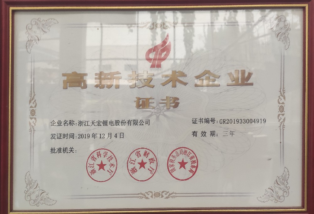 High and new technology enterprises